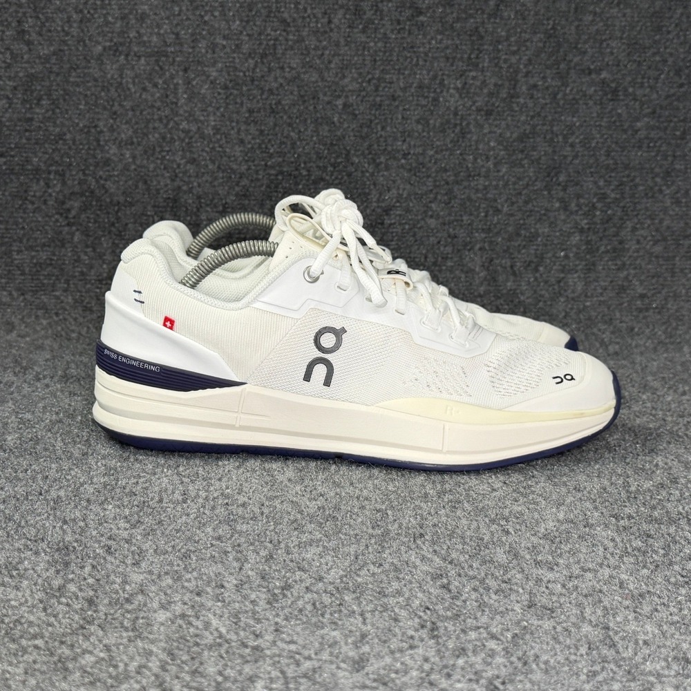 On Running The Roger Pro Tennis Shoes Men's 10 White Blue Athletic Performance